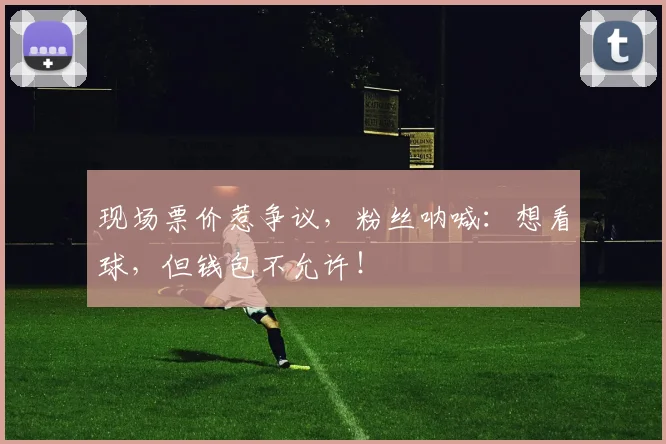 现场票价惹争议，粉丝呐喊：想看球，但钱包不允许！